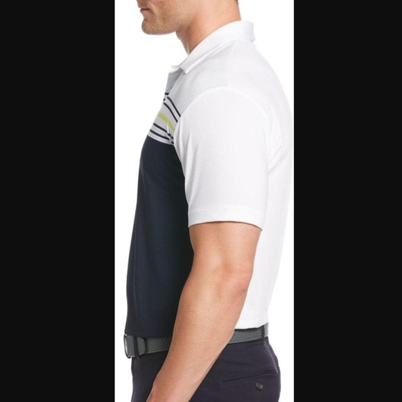 Callaway Mens Golf Polo Opti-Dri Moisture Wicking Peacoat Large UV 50 NWT - Picture 2 of 8